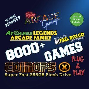 8000+ Add-On Pack! AtGames Legends Ultimate Family! CoinopsX 256GB Standard